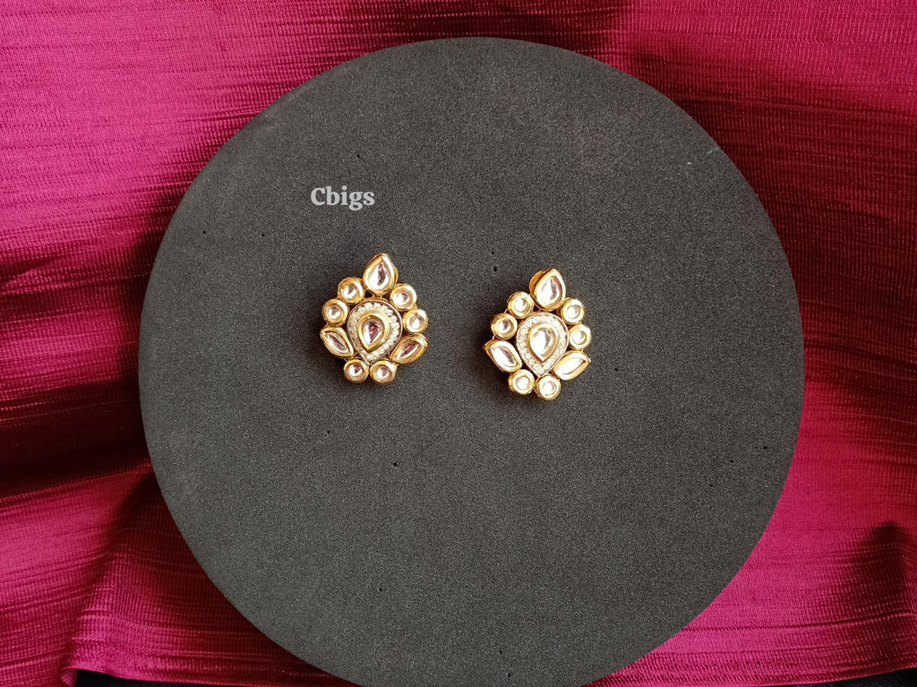 Kundan simple design earring