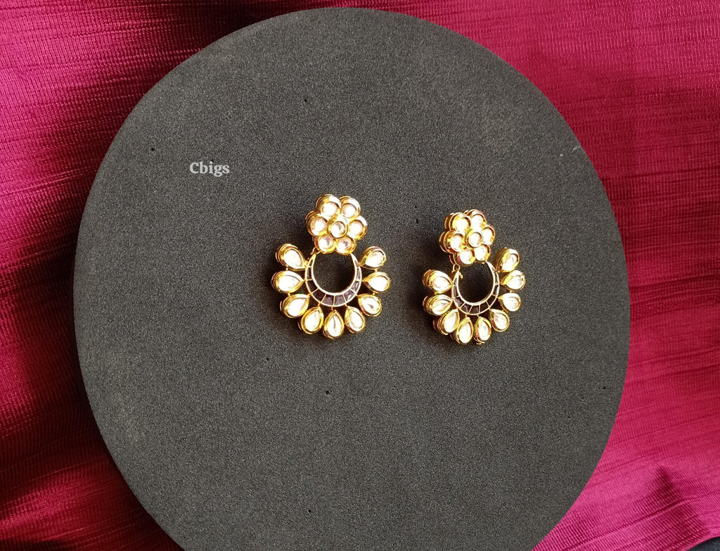 Kundan chandhbali earring