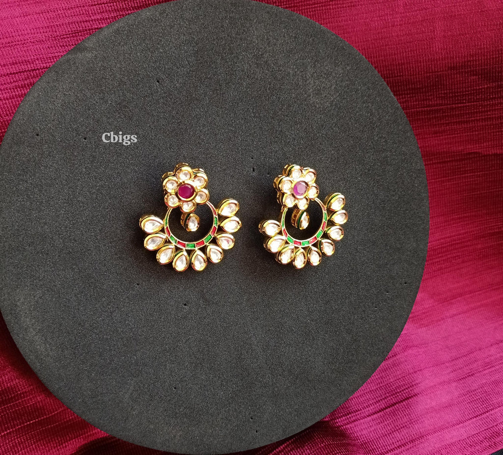 Kundan chandhbali earring