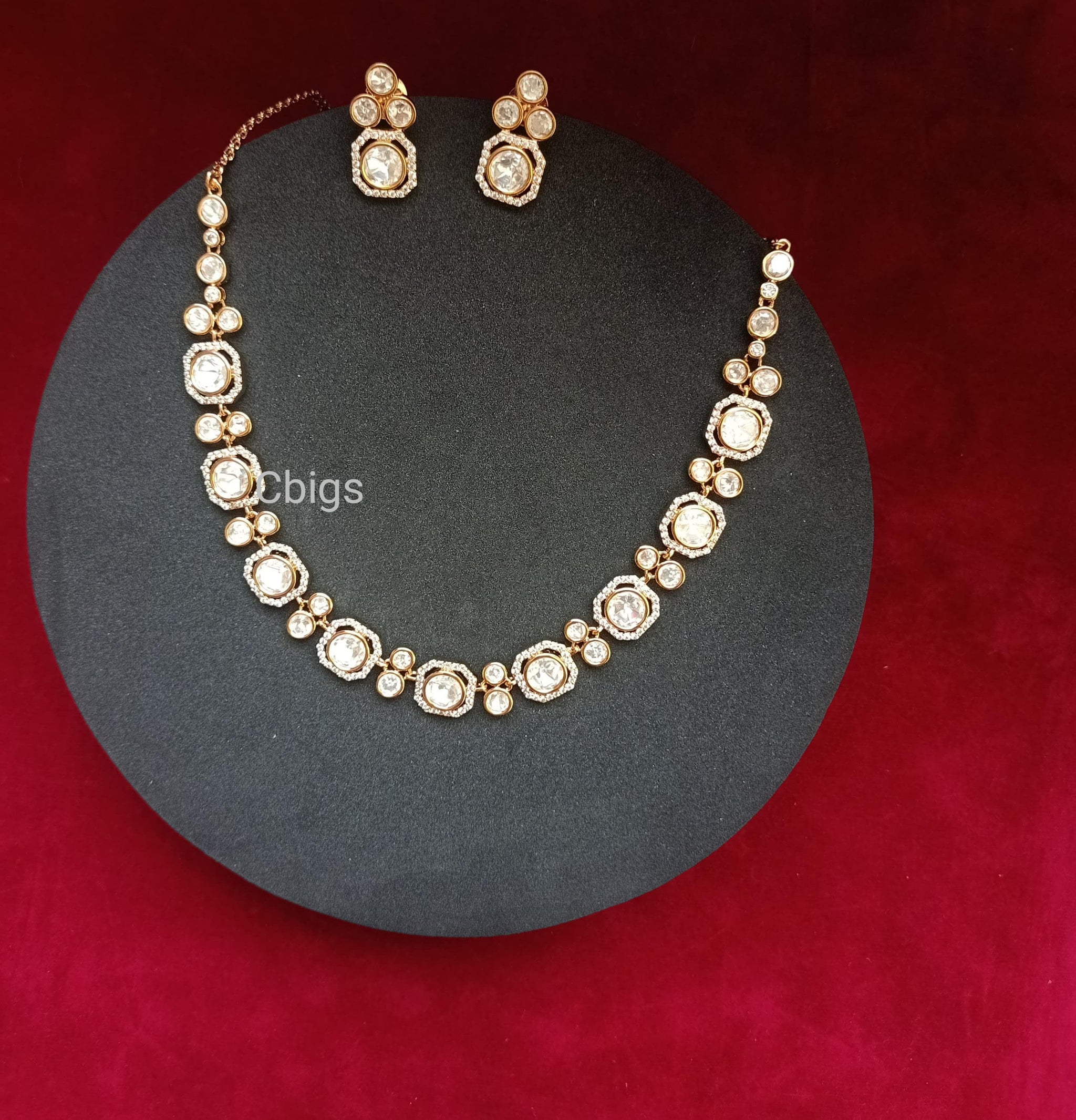 Polki necklace set