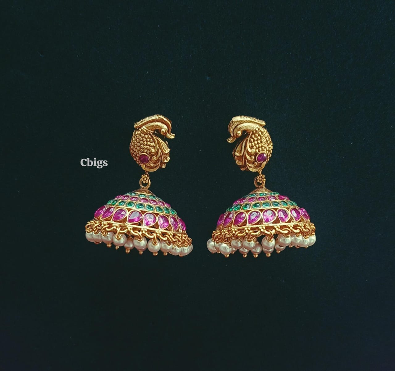 Temple jewellery jhumka