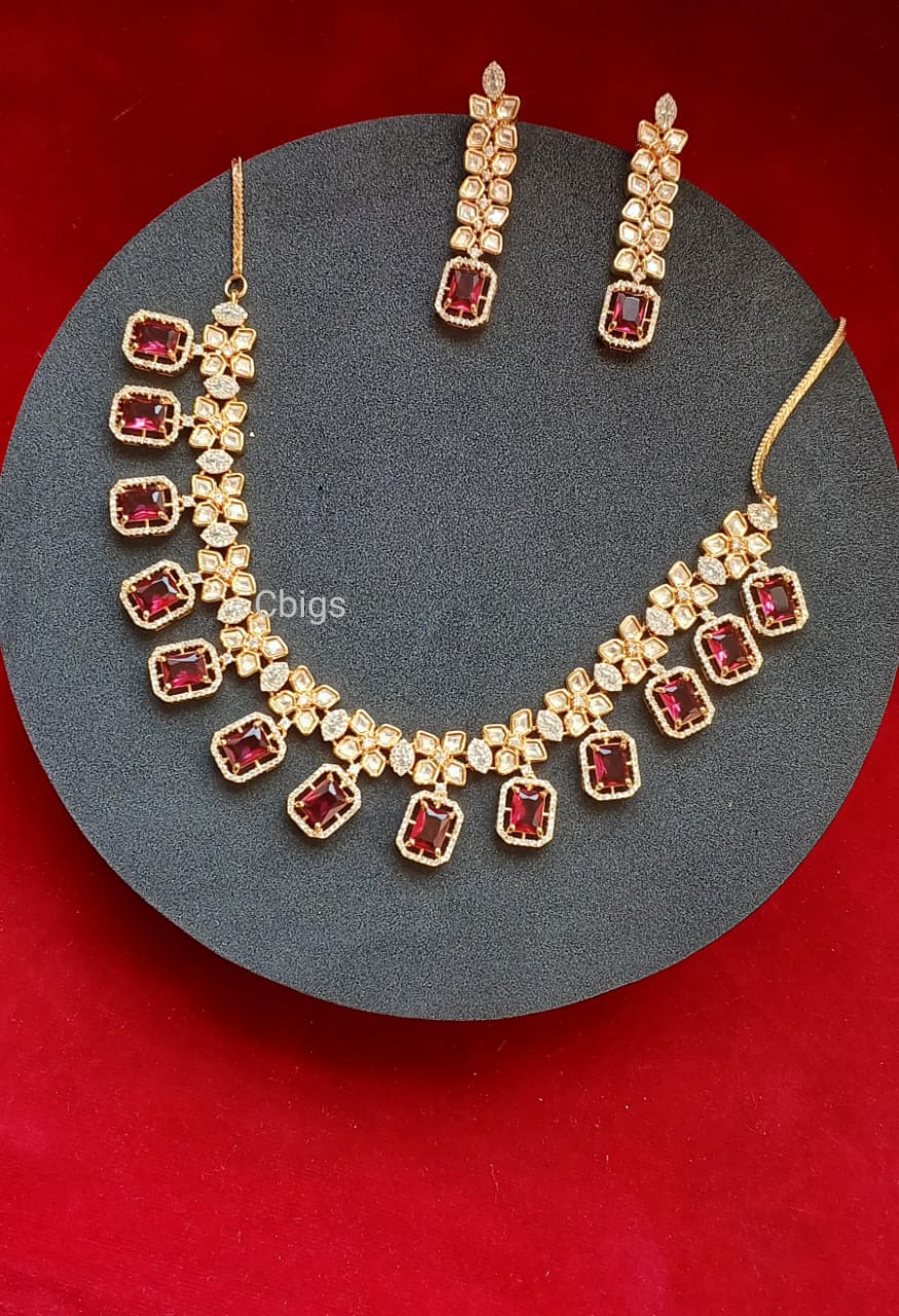 Polki & Ruby Necklace