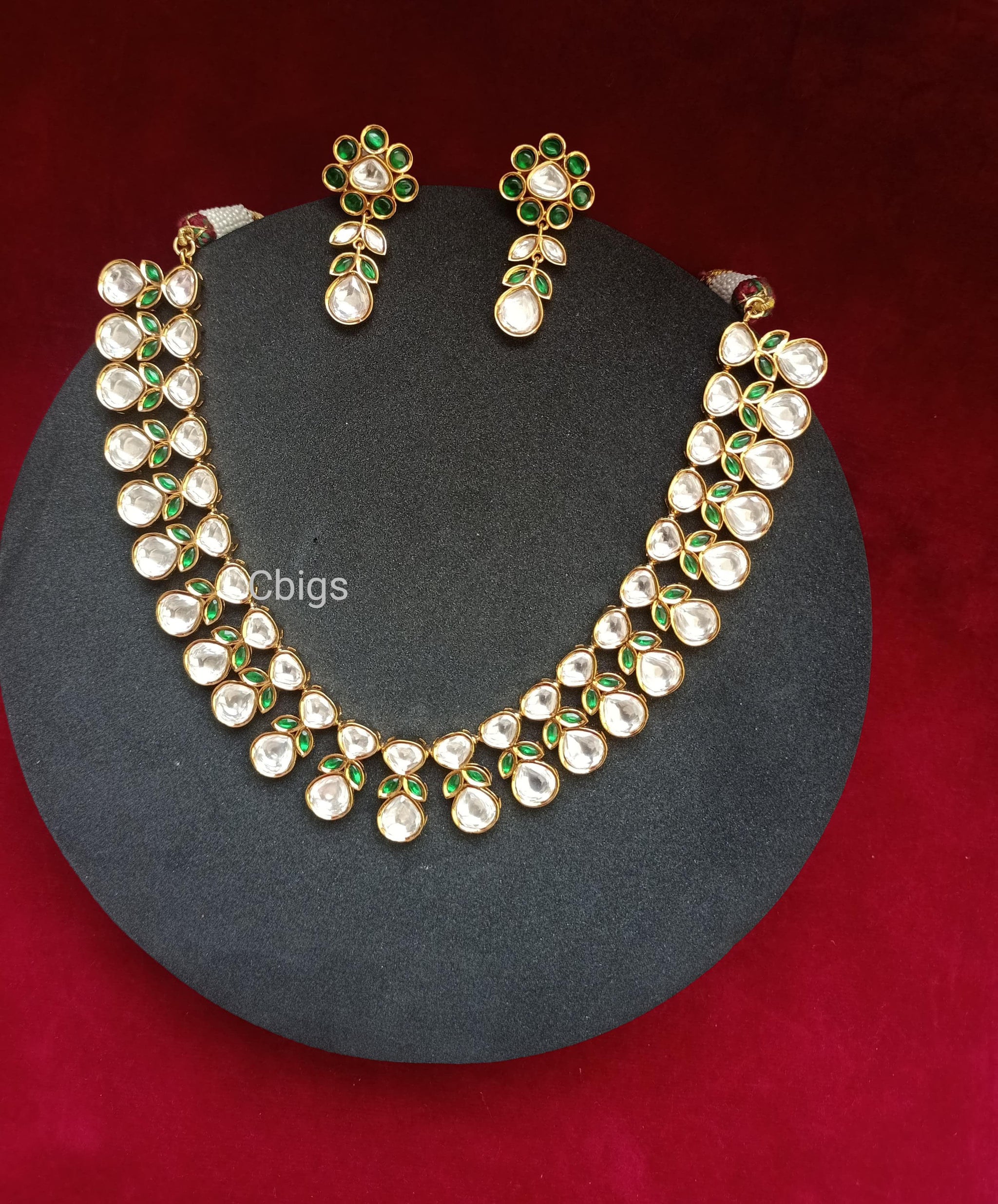 Polki kundan necklace